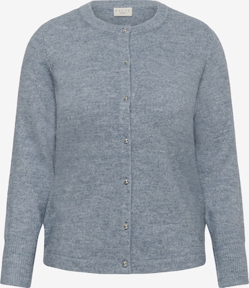 Cardigan 'Niela' KAFFE CURVE en bleu : devant