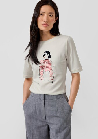 s.Oliver Red Label Plus Shirt in White: front