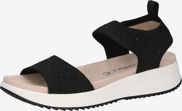 CAPRICE Sandale in Schwarz: Vorderseite