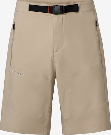 VAUDE Regular Outdoor Pants 'Elope STS' in Beige: front