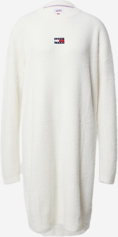 Tommy Jeans Knitted dress in Beige: front