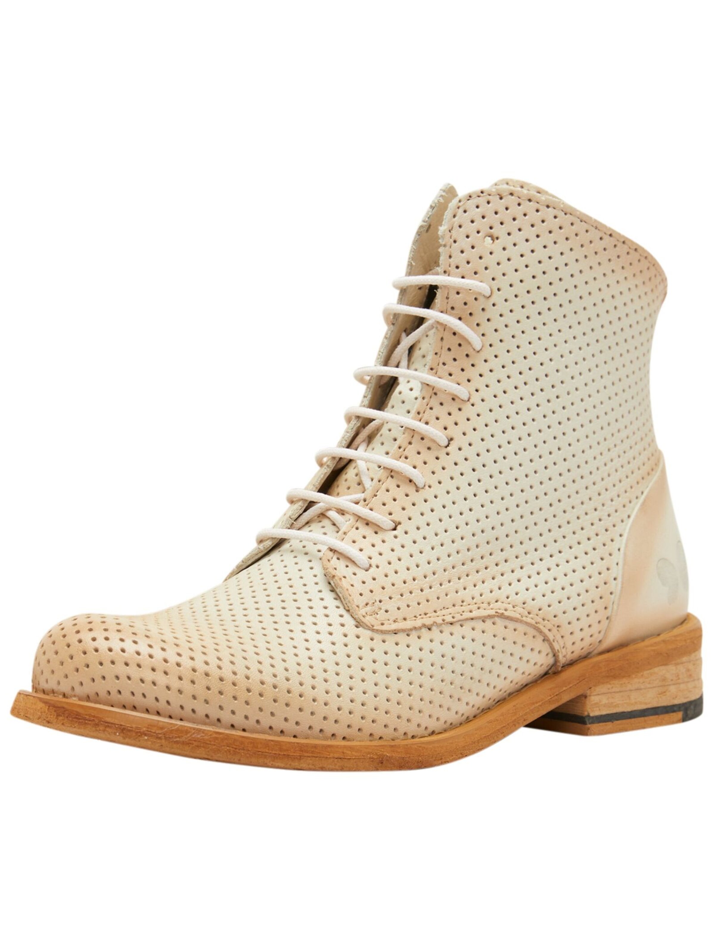 FELMINI Schnürstiefelette in Beige: Vorderseite