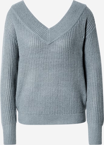 ONLY - Pullover 'MELTON' em azul: frente