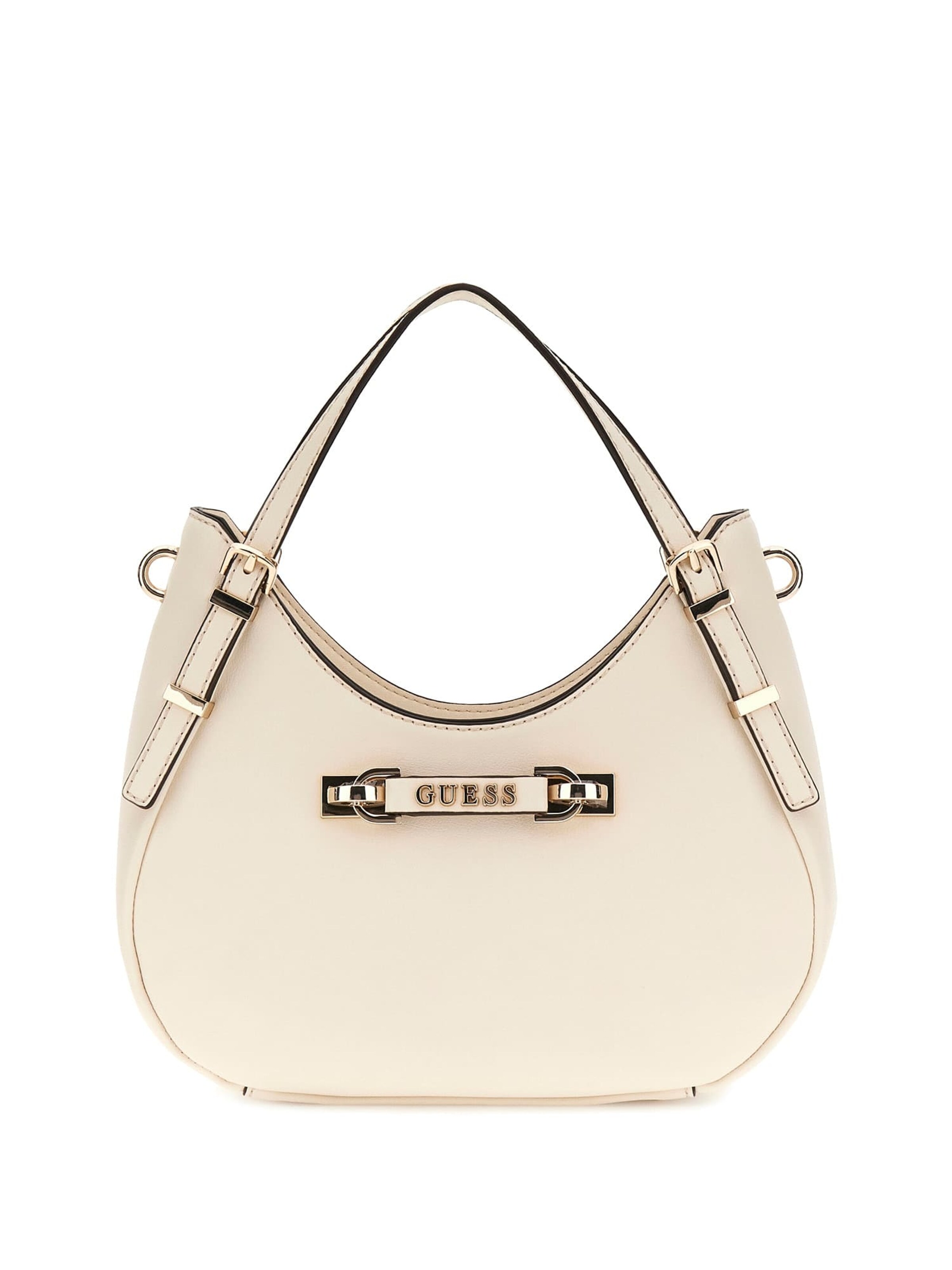 GUESS Schultertasche 'Lefia' in Weiß: Vorderseite