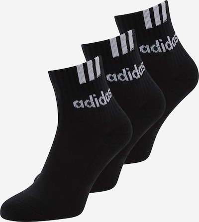Sportinės kojinės '3-Stripes Linear' iš ADIDAS PERFORMANCE, spalva – juoda / balta, Prekių apžvalga