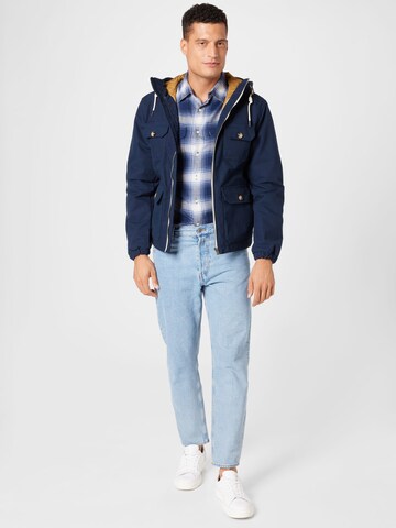 Abercrombie & Fitch Regular Fit Hemd in Blau