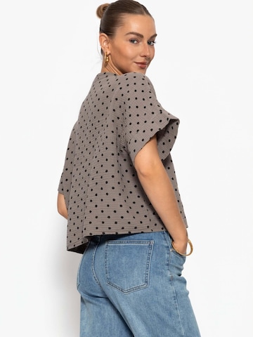 SASSYCLASSY Bluse‌‌‌ in Grau