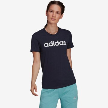 ADIDAS SPORTSWEAR - Camiseta funcional 'Essentials  Logo' en azul: frente