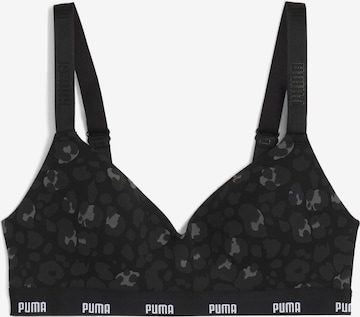 PUMA T-shirt Bra in Black: front