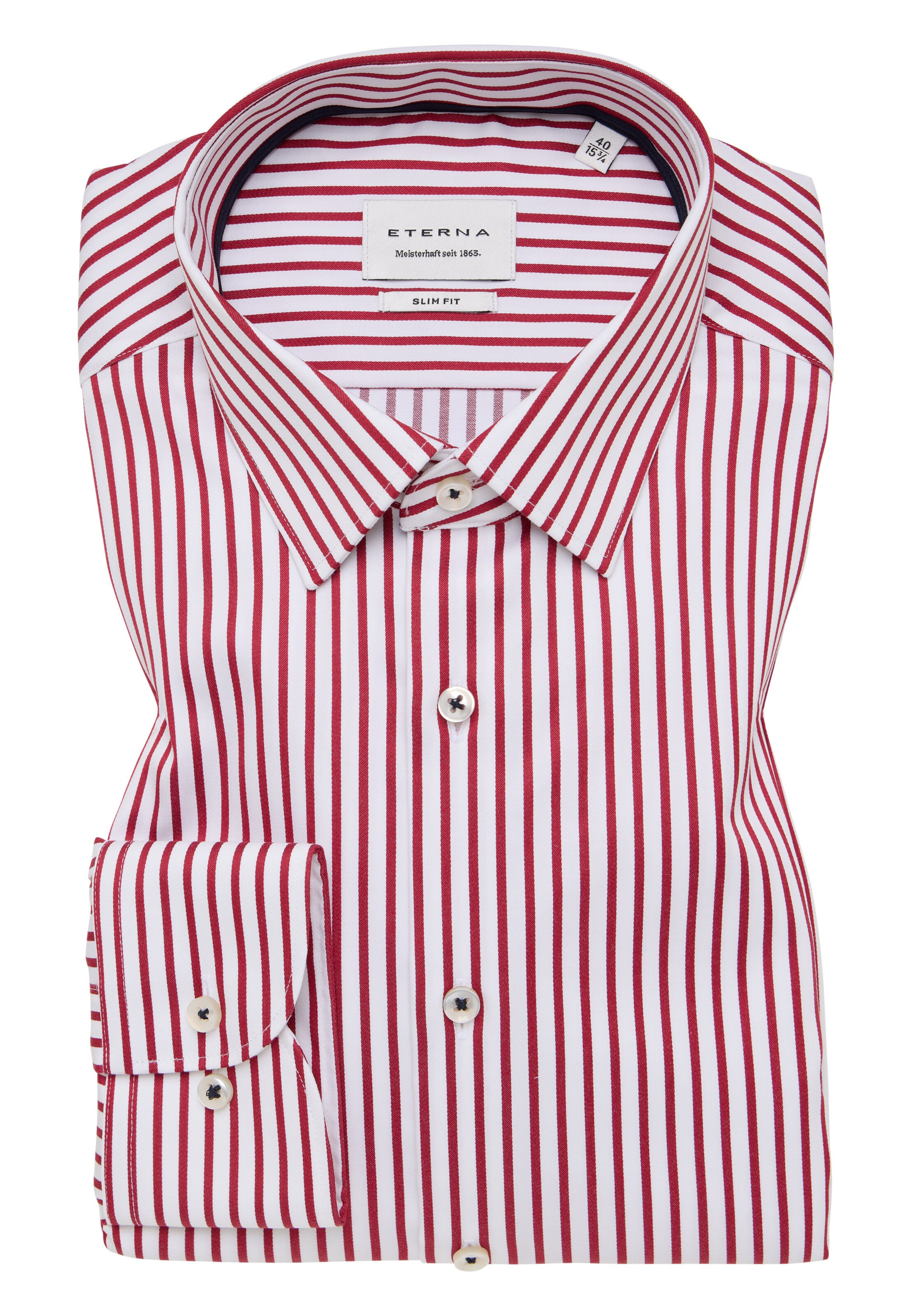 ETERNA Slim Fit Hemd in Rot