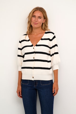 Kaffe Knit cardigan 'Mehra' in White: front