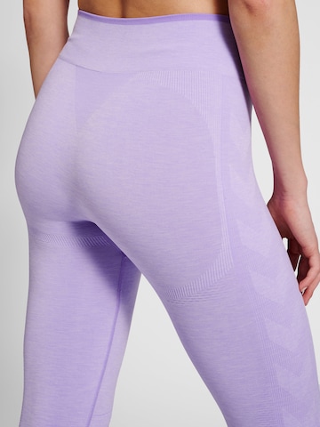 Hummel Skinny Workout Pants in Purple
