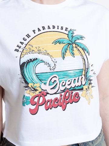 Ocean Pacific Μπλουζάκι 'Noosa' σε λευκό