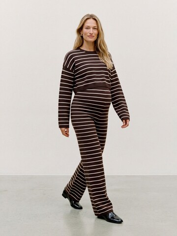 Regular Pantalon 'Rina' MAMALICIOUS en marron