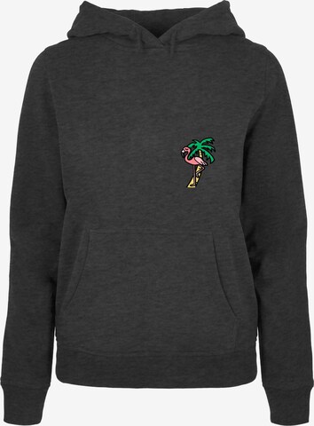 Mister Tee Sweatshirt 'Flamingo' in Grijs: voorkant