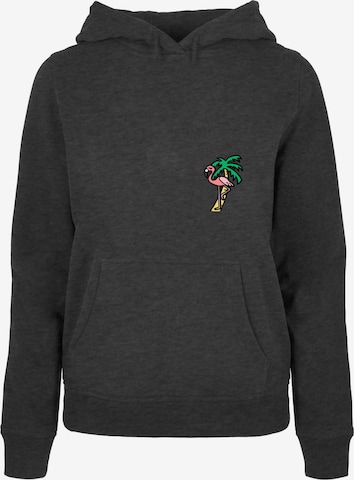 Mister Tee Sweatshirt 'Flamingo' in Grijs: voorkant