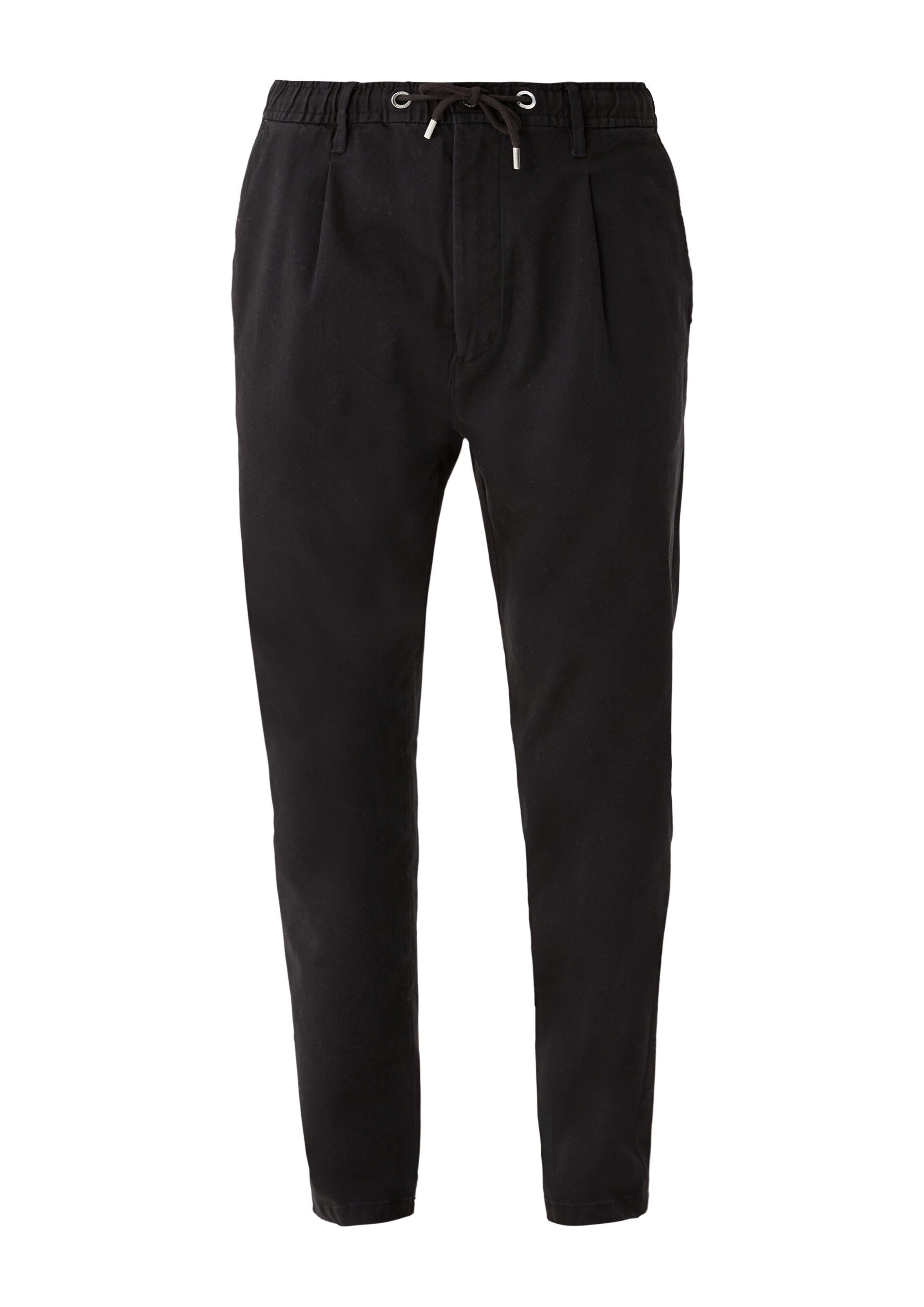 Effilé Pantalon à pince s.Oliver en noir : devant