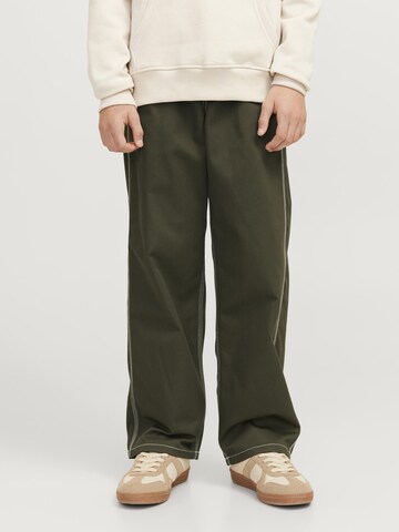 Jack & Jones Junior Wide leg Jeans in Green: front