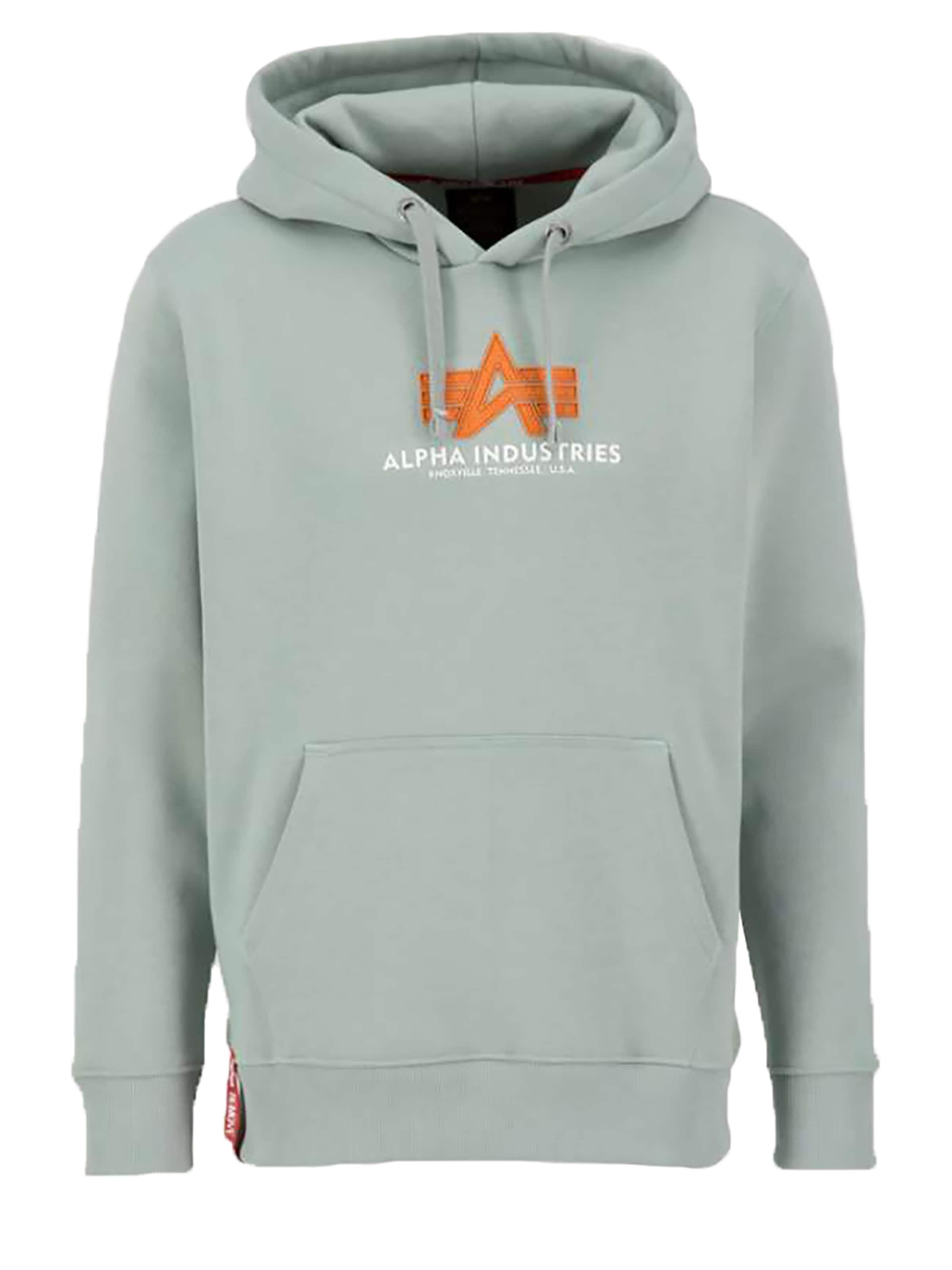 ALPHA INDUSTRIES Sweatshirt in Green: front