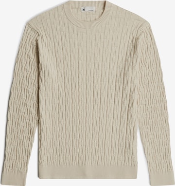 G-STAR Pullover 'Chain Structured' in Beige: Vorderseite