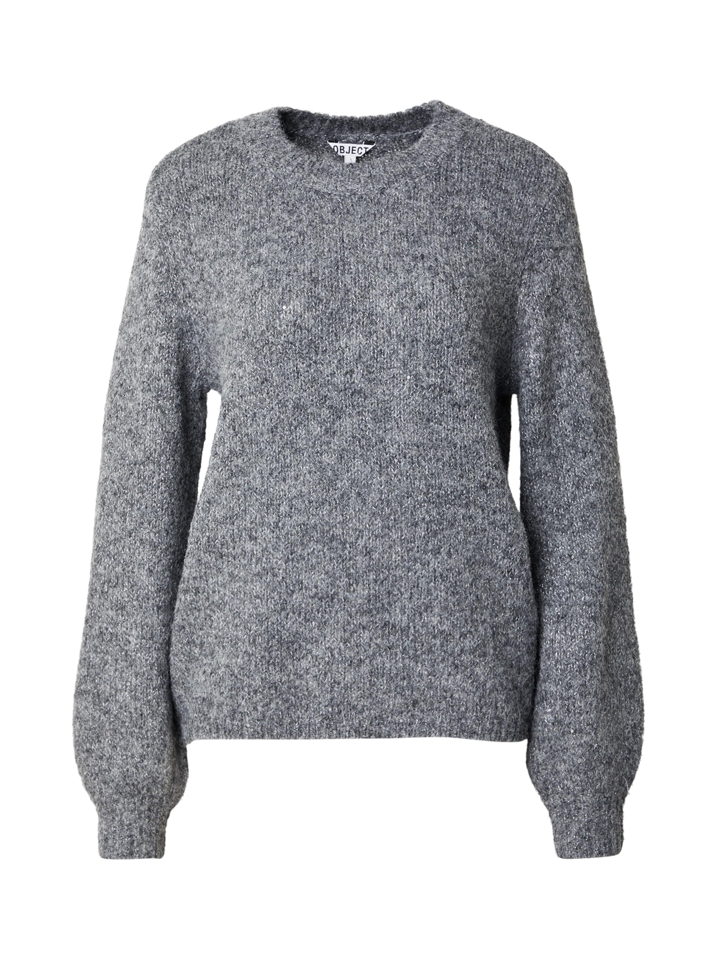 OBJECT Пуловер 'OBJNANA' в сиво: отпред