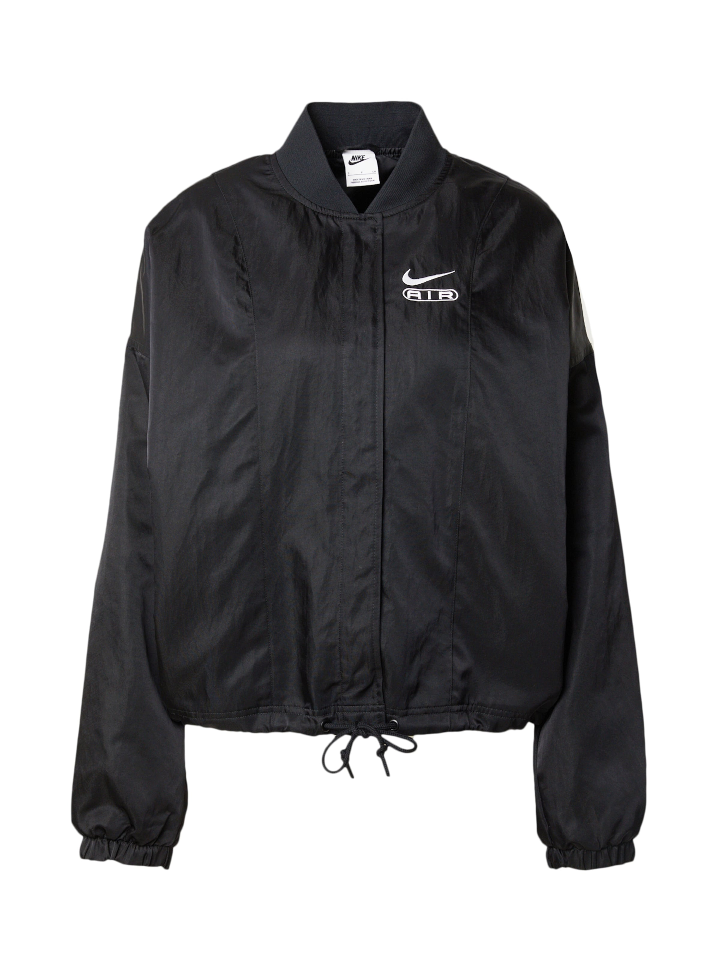 Nike Sportswear Übergangsjacke 'AIR' in Schwarz: Vorderseite