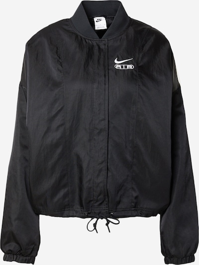 Nike Sportswear Between-season jacket 'AIR' in Black / White, Item view