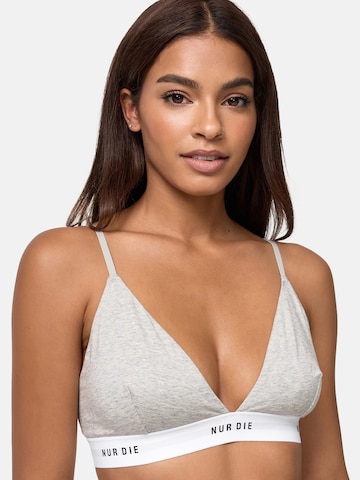 Nur Die Triangle Bra 'Sportiv' in Grey