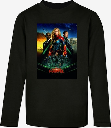 ABSOLUTE CULT Shirt 'Captain Marvel - Movie Starforce' in Zwart: voorkant