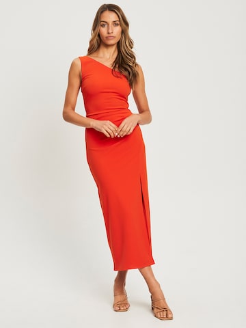 Calli - Vestido de gala 'HAZLE' en naranja