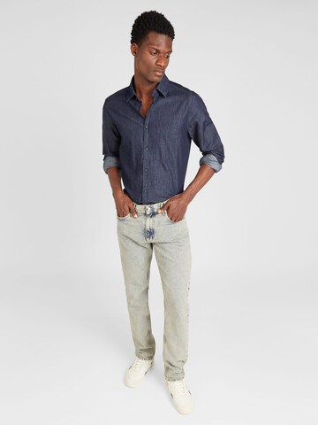 s.Oliver - Regular Fit Camisa em azul