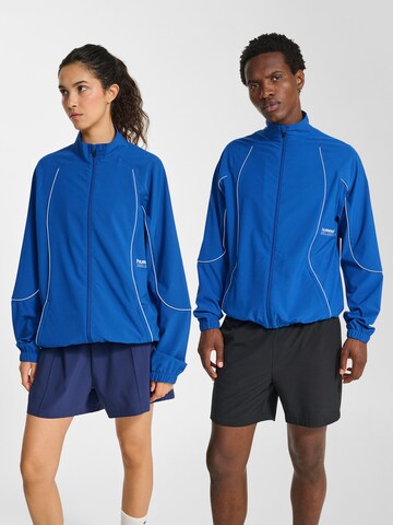 Hummel Sportjas 'Pulse' in Blauw: voorkant
