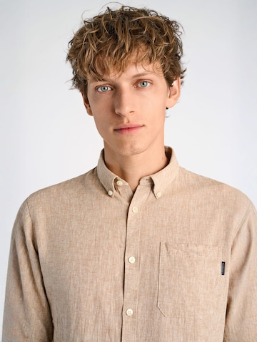 Lindbergh Regular fit Overhemd in Beige