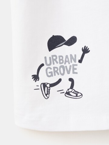 MANGO KIDS Tričko 'NEWYORK' - Biela