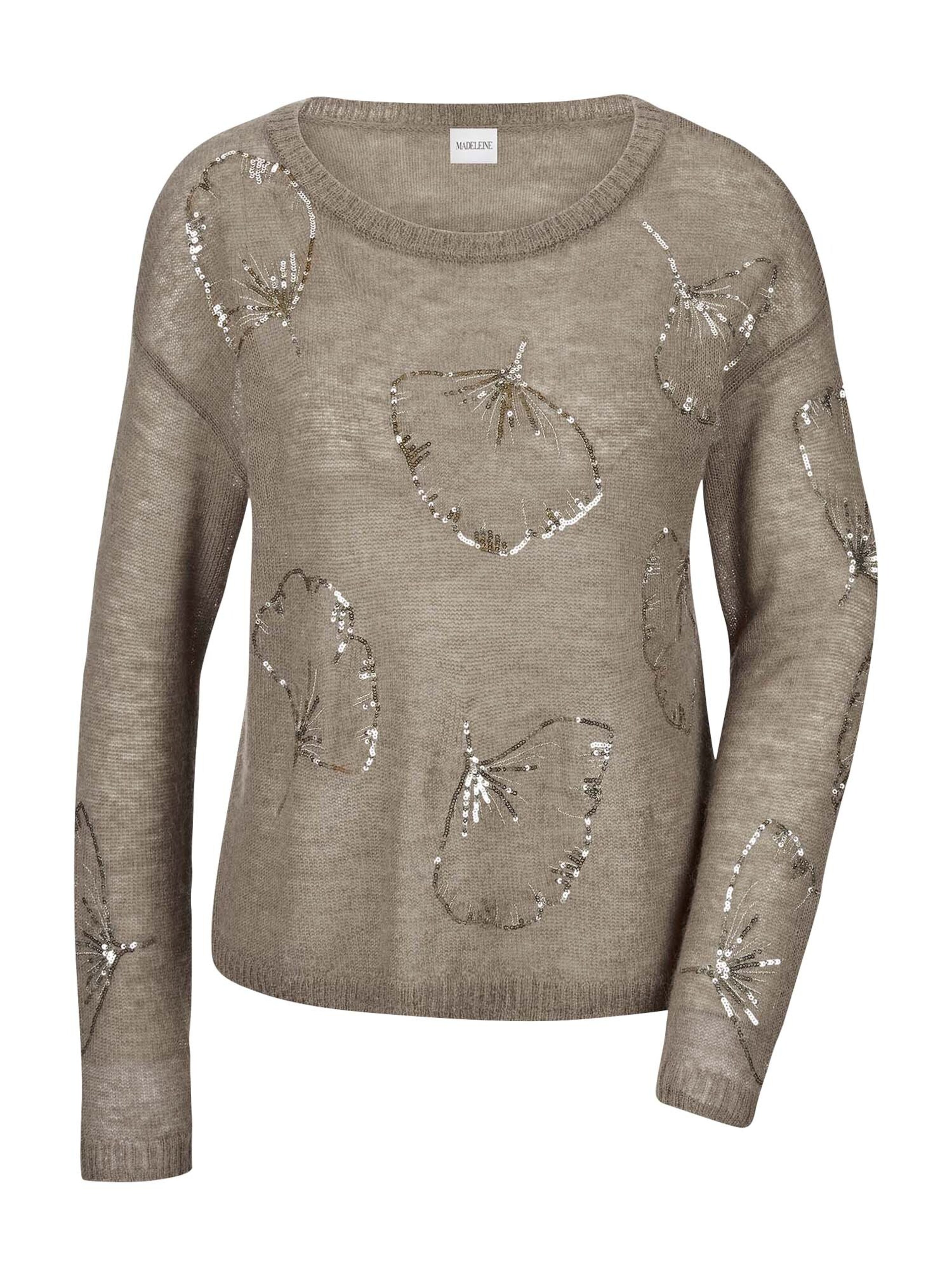 MADELEINE Pullover in Braun: Vorderseite