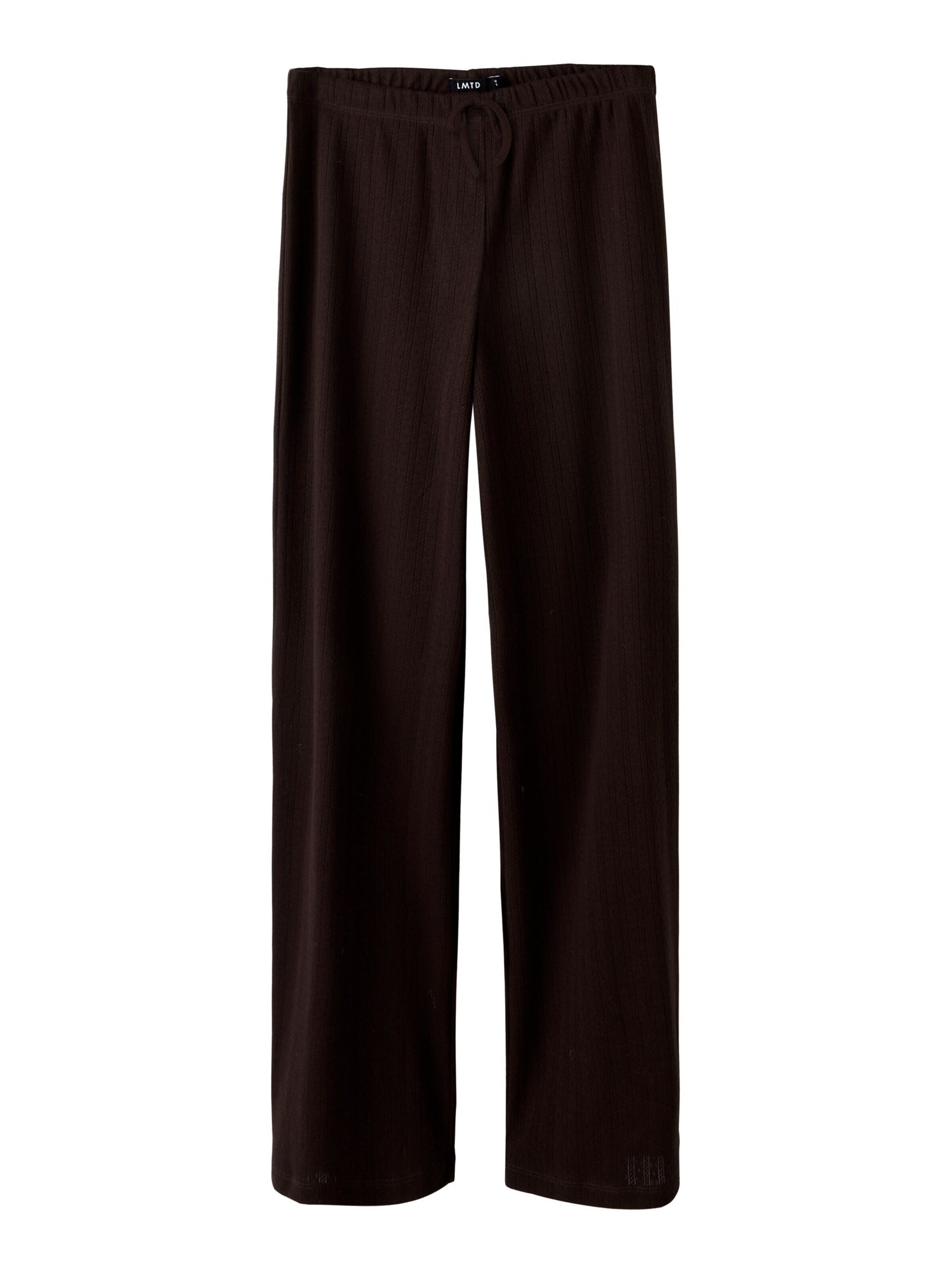 LMTD Wide Leg Hose in Braun: Vorderseite