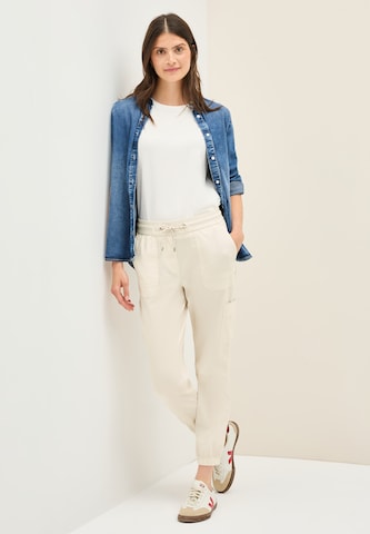 CECIL Tapered Hose in Weiß