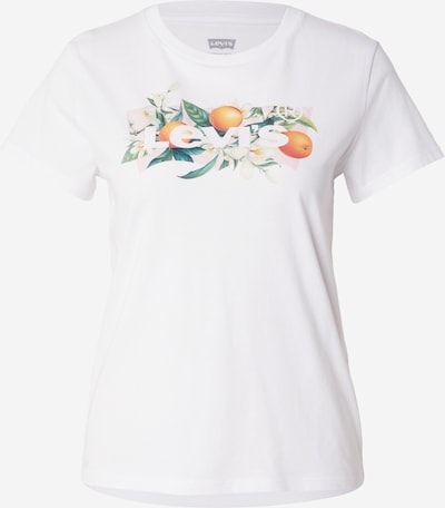 Marškinėliai 'Perfect Tee' iš LEVI'S ®, spalva – nefrito spalva / oranžinė / pastelinė rožinė / balta, Prekių apžvalga