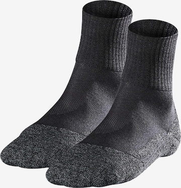 FALKE Athletic Socks in Grey: front