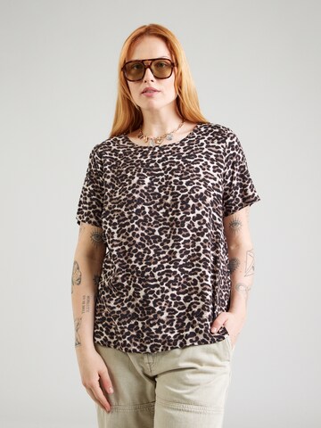 Camicia da donna 'CARNOVA' di ONLY Carmakoma in grigio: frontale