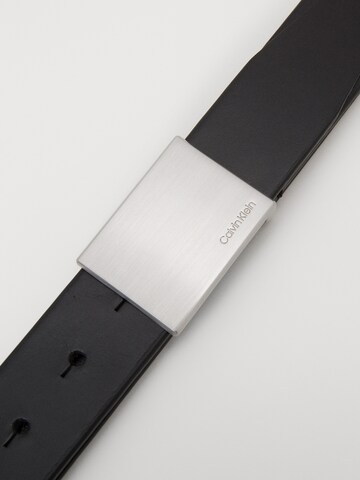 Calvin Klein Gürtel 'Formal Plaque' in Schwarz