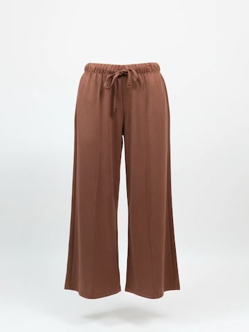 No Matter What Wide leg Broek in Bruin