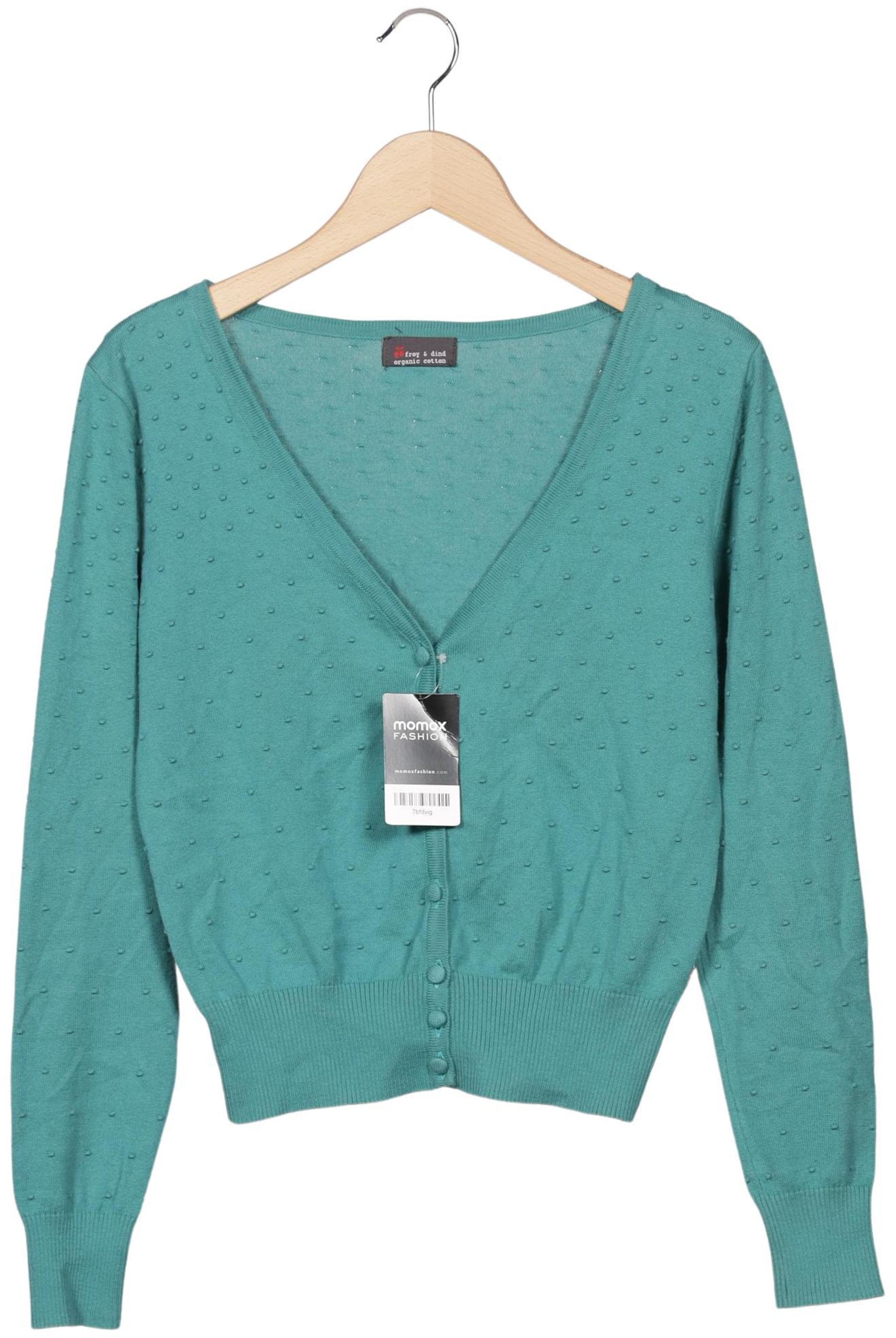 froy & dind Strickjacke XS in Grün: Vorderseite