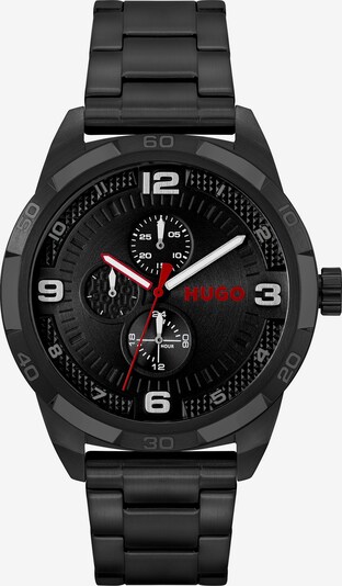 HUGO Relógios analógicos em vermelho / preto / branco, Vista do produto