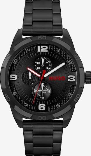 Analoginis (įprasto dizaino) laikrodis iš HUGO Red, spalva – raudona / juoda / balta, Prekių apžvalga