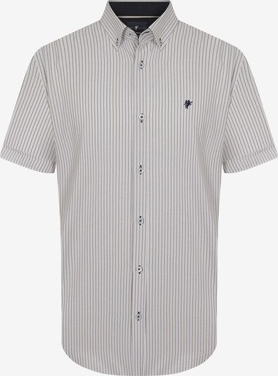 DENIM CULTURE Overhemd 'TOMMASO' in de kleur Beige / Wit, Productweergave