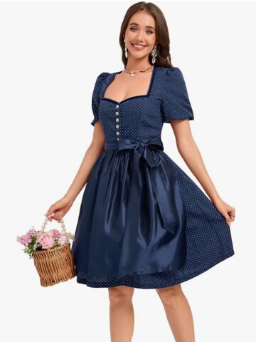 Yesfashion Dirndl w kolorze niebieski