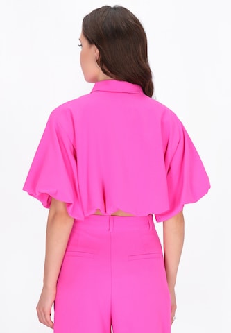 Veste mi-saison faina en rose