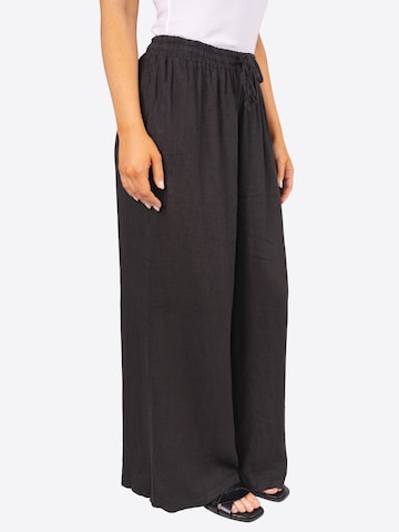 Wide Leg Pantalon 'Perla' Seasons of April en noir