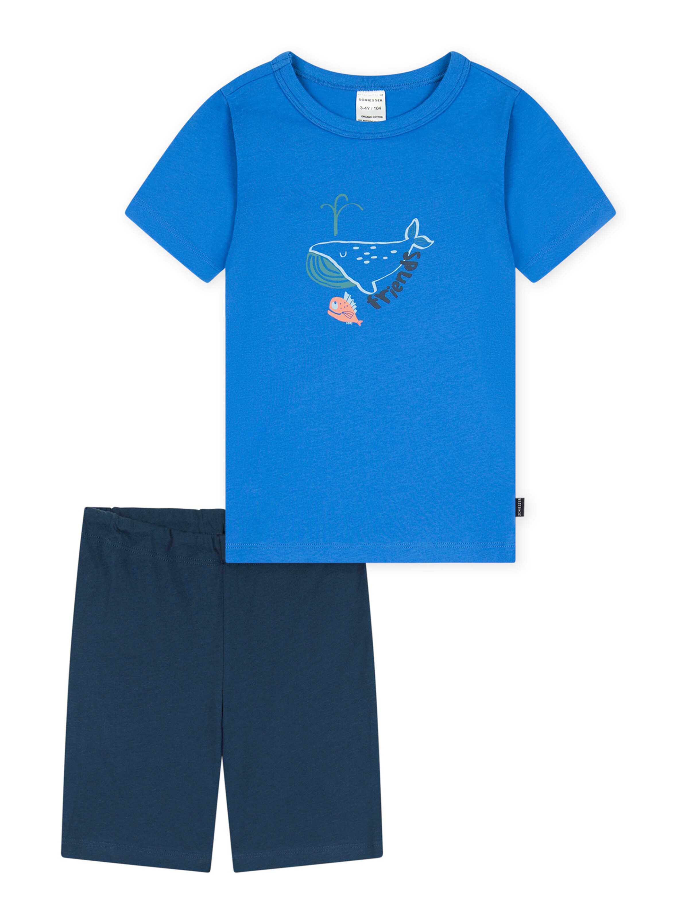 Pyjama ' Boys World ' SCHIESSER en bleu : devant